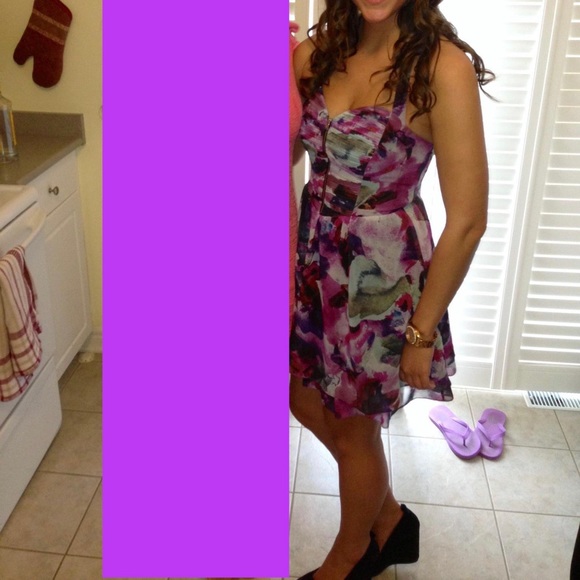 Guess Floral Corset Dress - Size 6 - Picture 8 of 8